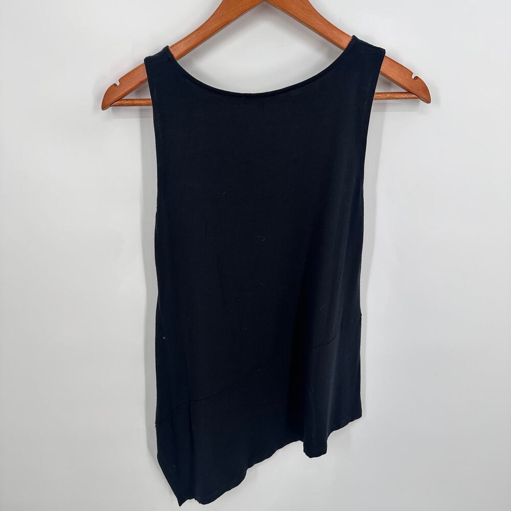 EILEEN FISHER BLack Asymmetrical Tank // Small Petite - Picture 8 of 8